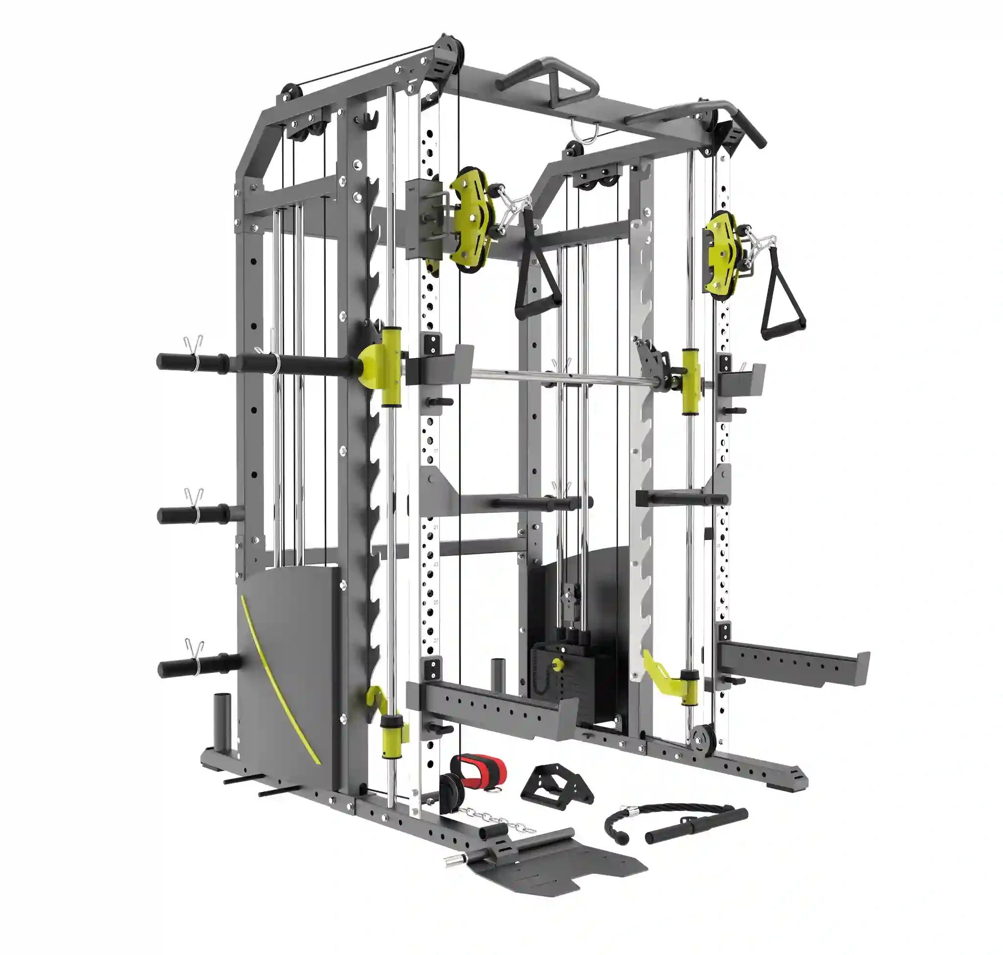 Complete Home Gym Bundle – G6S Smith Machine with Dual Weight Stacks + S901 Leg Press/Hack Squat + 120kg Plates - Image 3