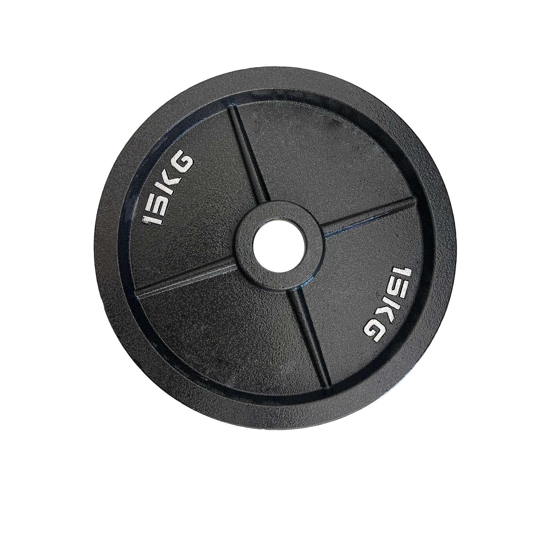 Black Cast Iron Olympic Weight Plates | 50mm Powerlifting Discs (1.25kg - 25kg) - Image 3