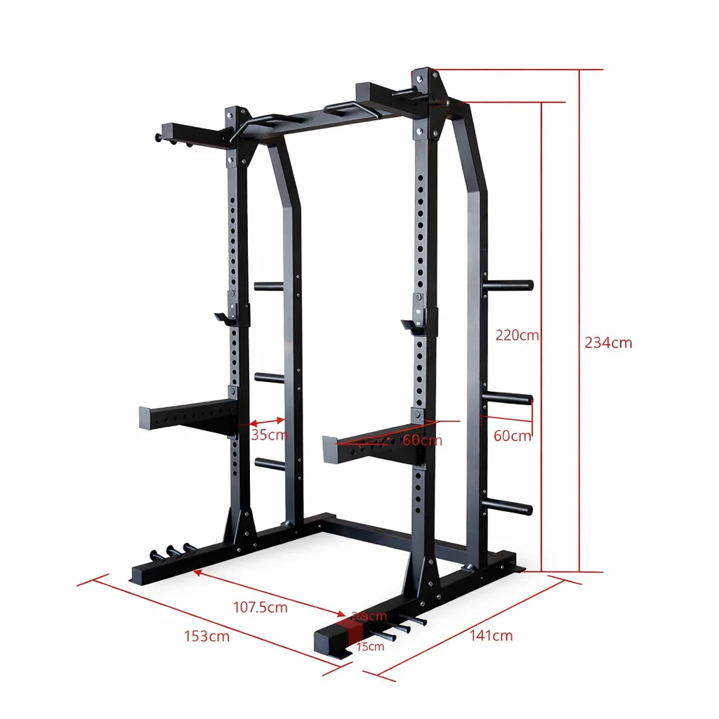 Commercial Squat Rack with Plate Holders (Brisbane Pickup) - Image 3