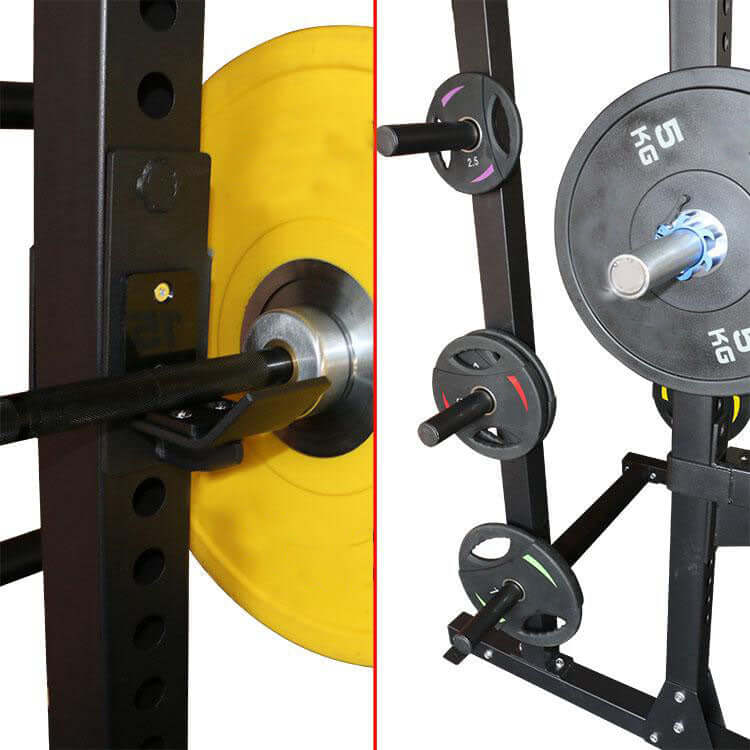 Commercial Squat Rack with Plate Holders - Image 5