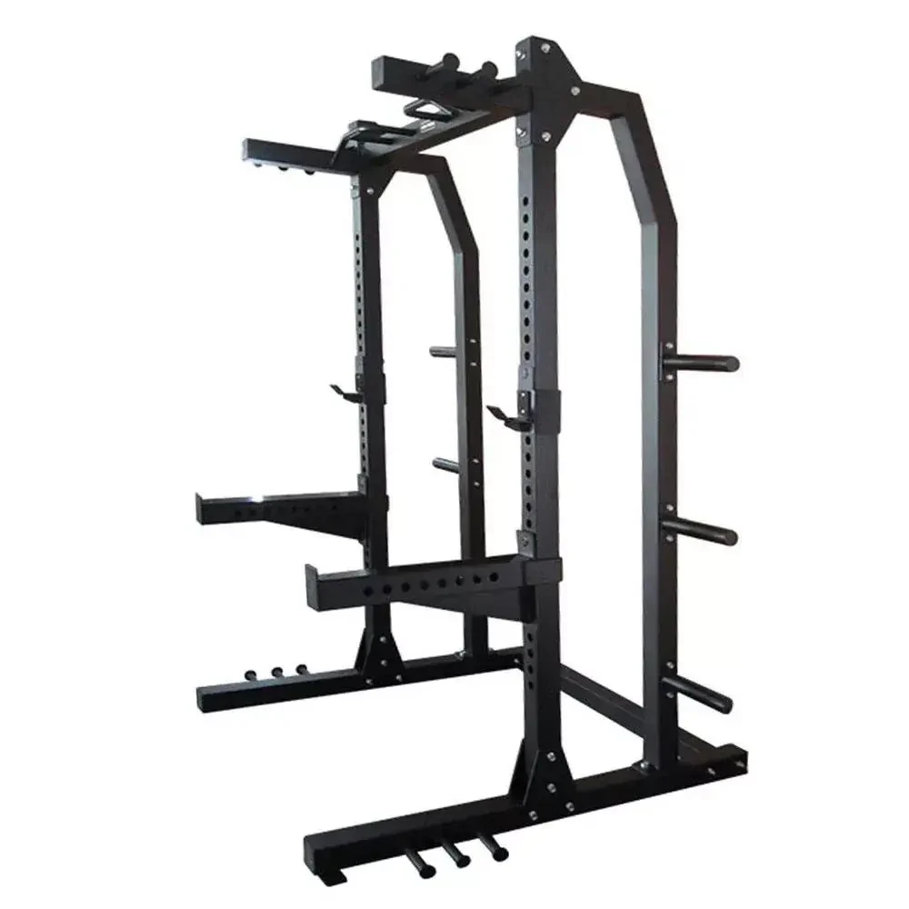 Commercial Squat Rack with Plate Holders - Image 6