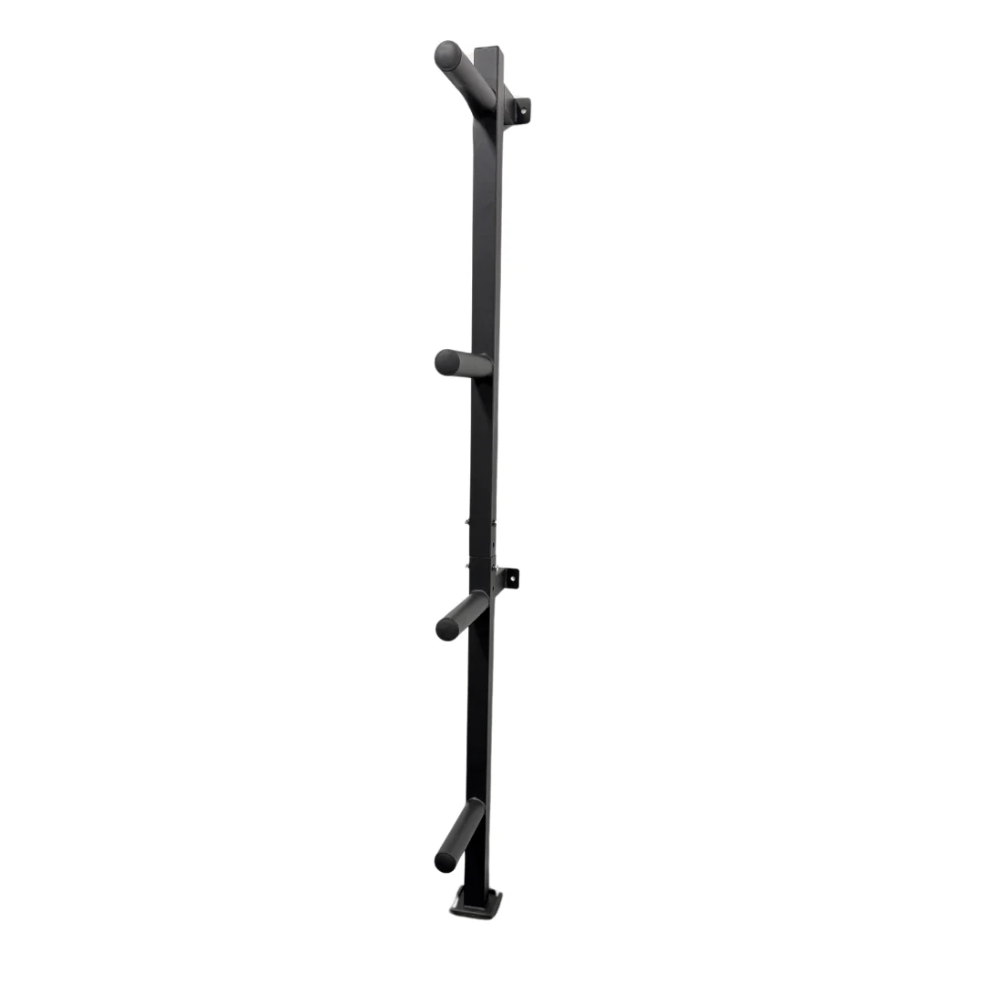 Wall Mounted 4-Peg Olympic plate holder | Floor Supported - Image 3