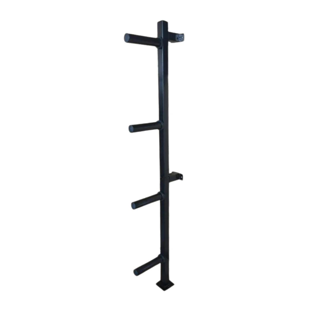 Wall Mounted 4-Peg Olympic plate holder | Floor Supported - Image 8