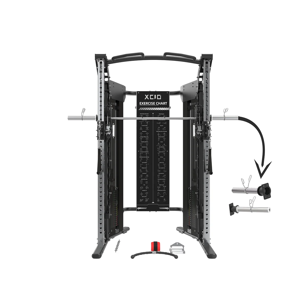 XC10 Functional Trainer Smith Machine – All-in-One Strength Station with Attachments - Image 3